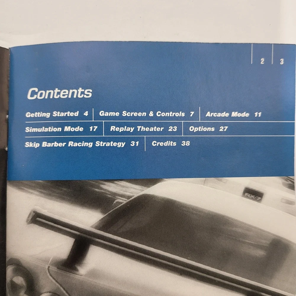 Gran Turismo 3 A-spec PS2 Instruction Manual Sony PlayStation‎ 2 Drivers Guide